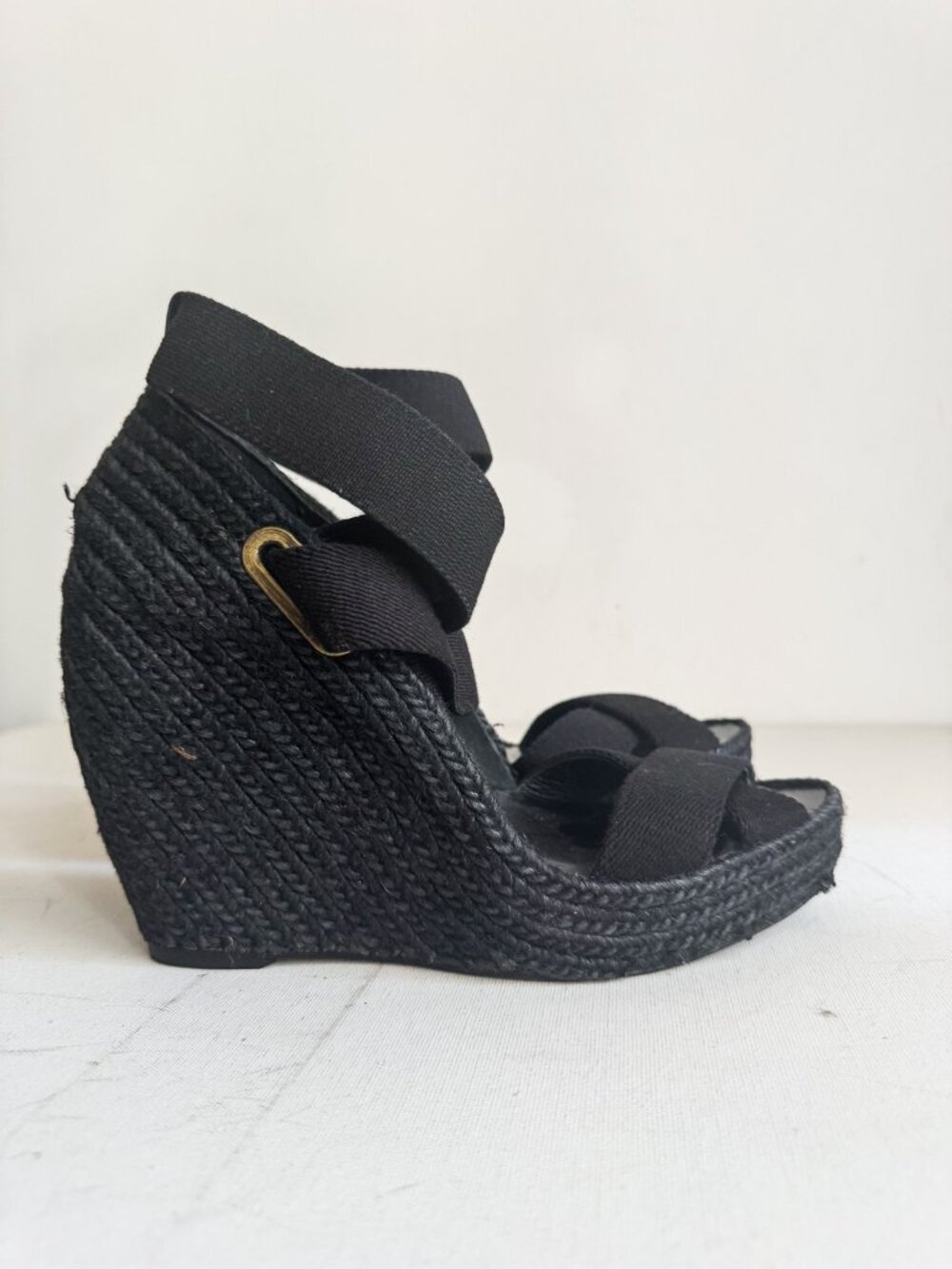 Jean Michael Cazabat Black Canvas Espadrilles 39
